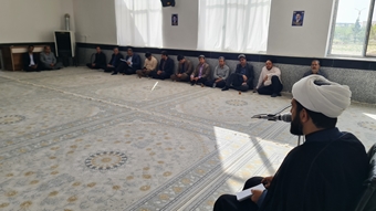  آیینی به مناسبت شهادت امام صادق و اربعین شهادت امام امت در مسجد حضرت فاطمه ( س) دانشگاه گناباد برگزار شد